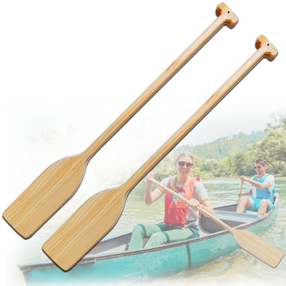 48-Inch Wooden Canoe & Kayak Paddles, 2-Pack
