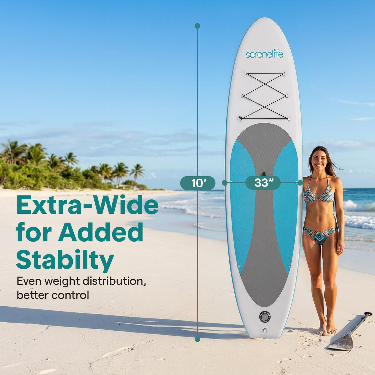 Inflatable Stand Up Paddle Board With Stable Deck