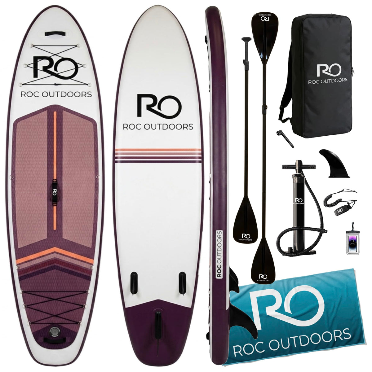Inflatable Stand Up Paddle Board With Non-Slip Deck