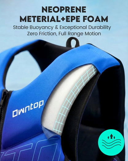 Adult Neoprene Swim Vest with Adjustable Buckles