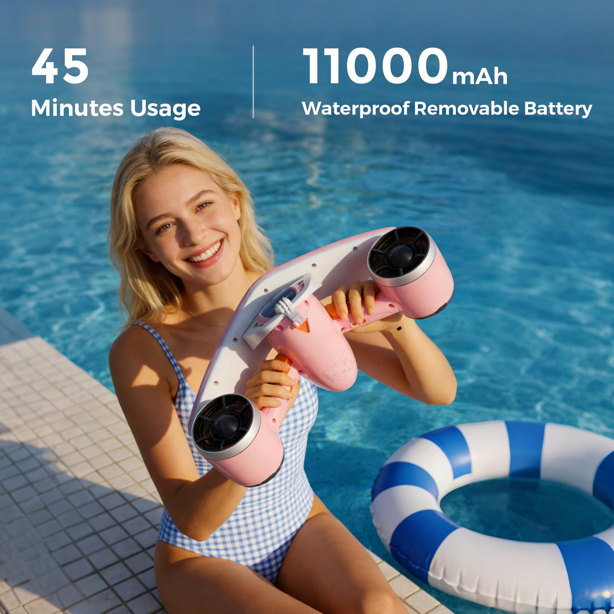 Underwater Scooter with Dual Motors & Camera Mount