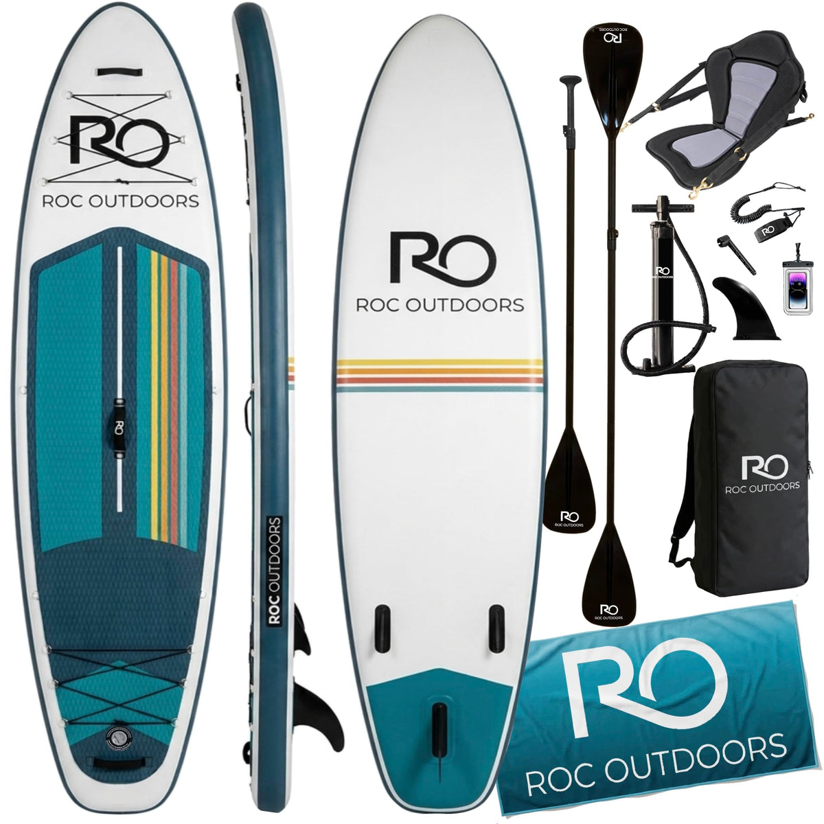 Inflatable Stand Up Paddle Board With Non-Slip Deck