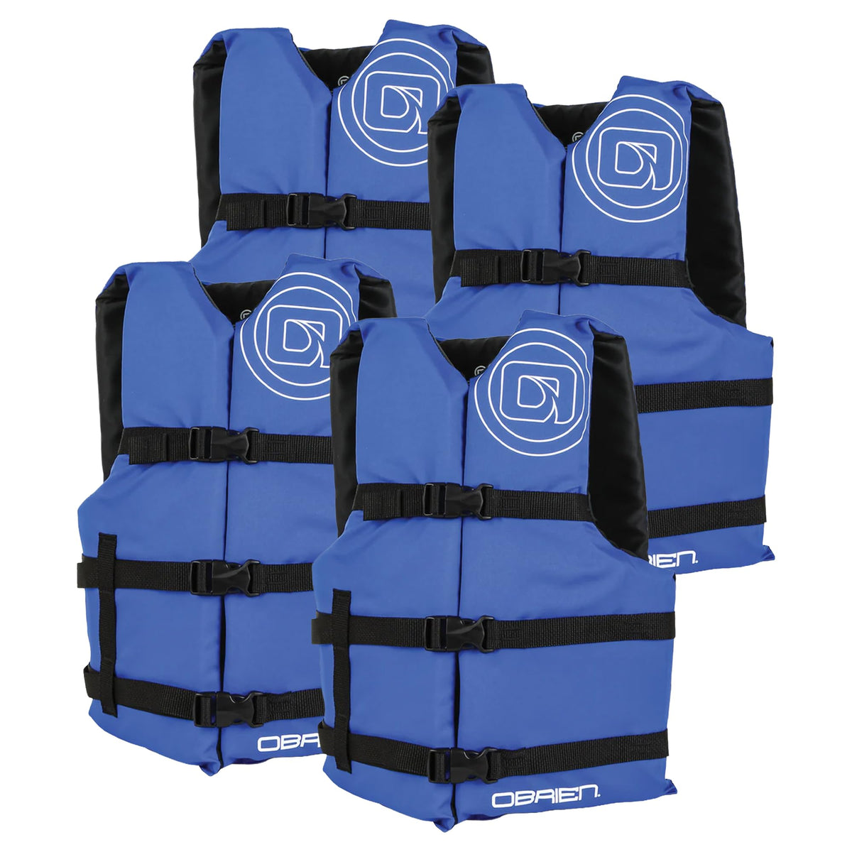4-Pack Life Jackets for Boating & Watersports