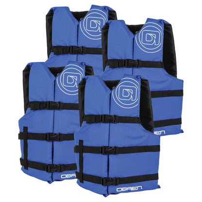 4-Pack Life Jackets for Boating & Watersports