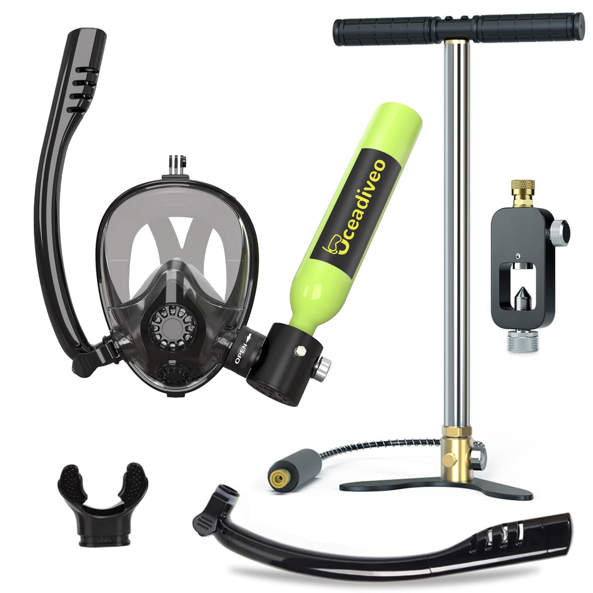 Mini Scuba Tank with Pump for Underwater Exploration