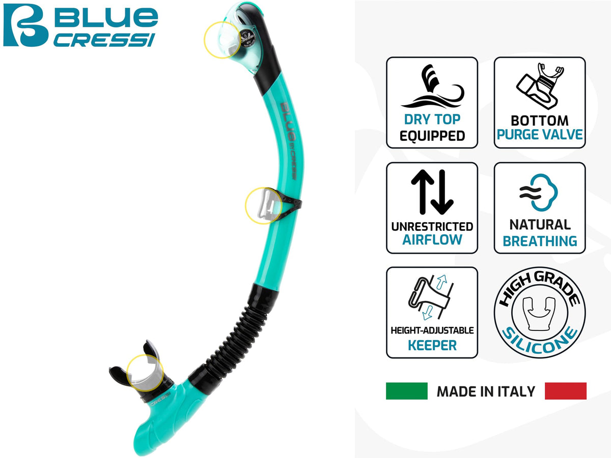 Adult Snorkel Set with Wide-View Mask & Fins