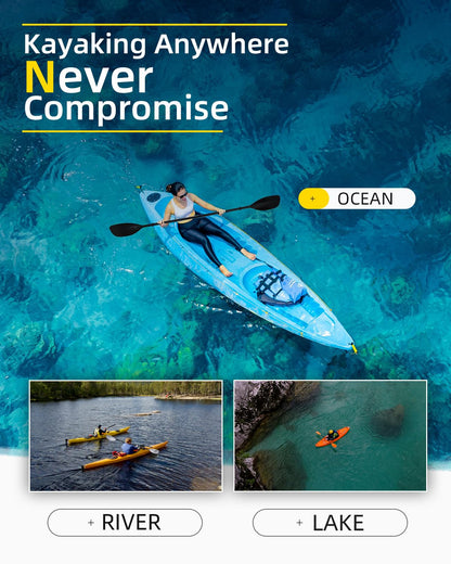 2-Piece Kayak Paddle with Lightweight Alloy Shaft