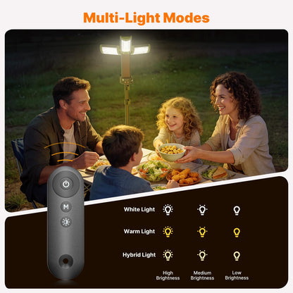 Rechargeable Camping Light With Stand & Remote