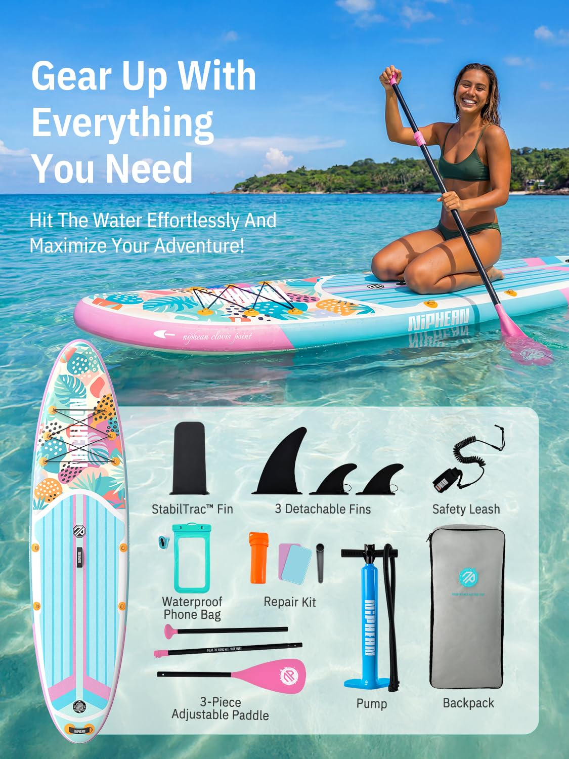 Inflatable Stand Up Paddle Board With Accessories