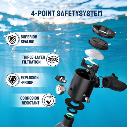 Mini Scuba Tank with Pump for Underwater Exploration