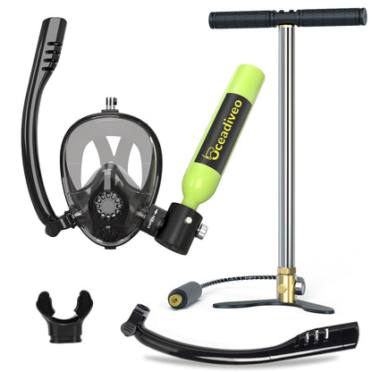 Mini Scuba Tank with Pump for Underwater Exploration