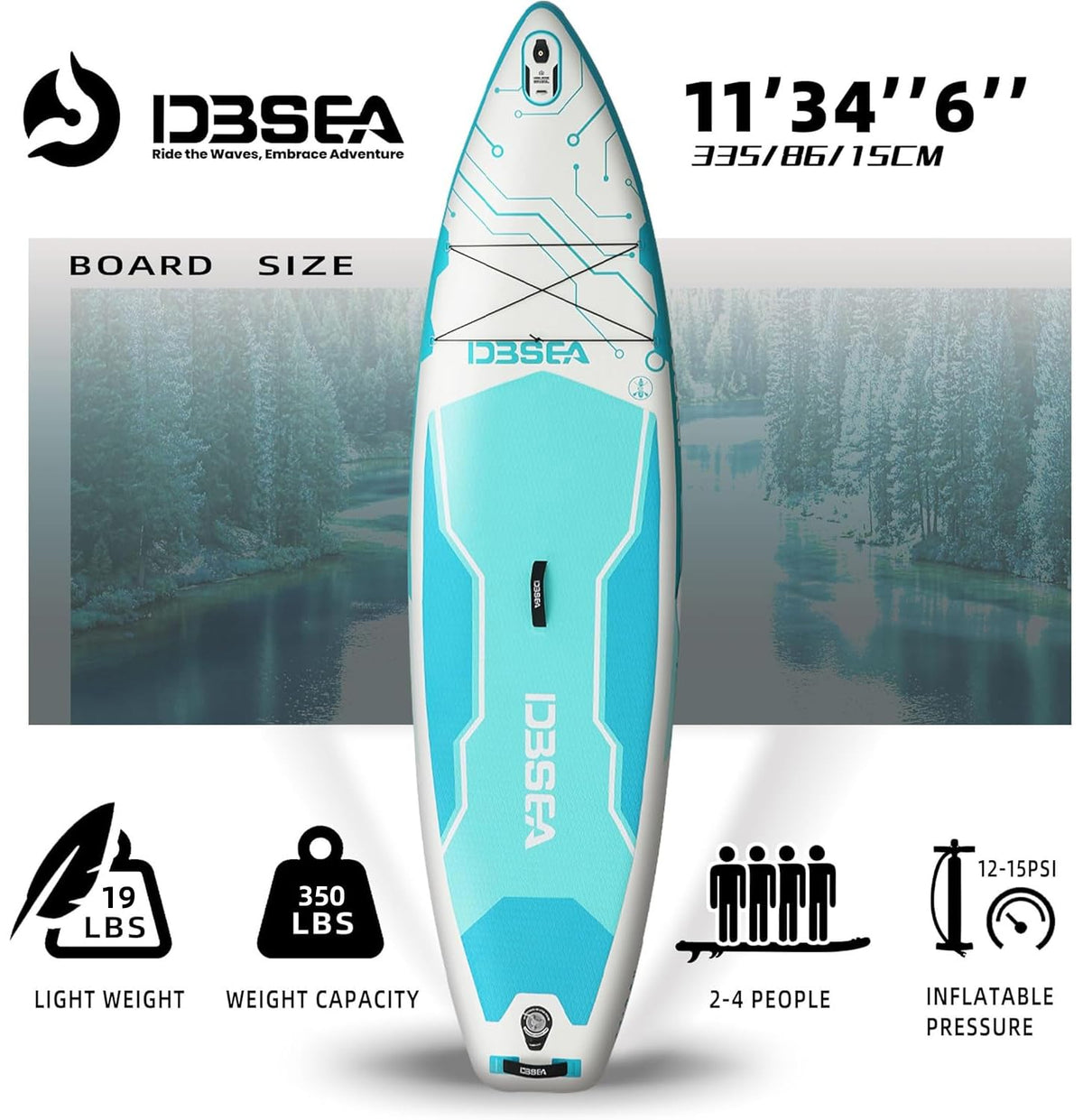 Extra Wide Inflatable Stand Up Paddle Board