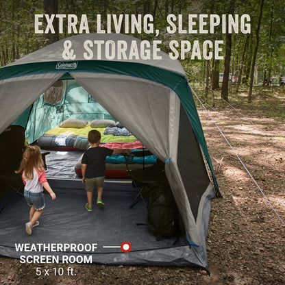 Family Camping Tent with Rainfly & Screened Porch