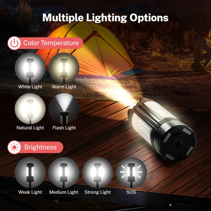 Rechargeable Camping Light With Adjustable Tripod