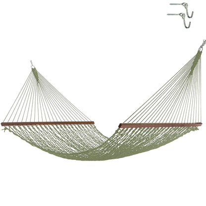 DuraCord Rope Hammock with Tree Hooks & Chains