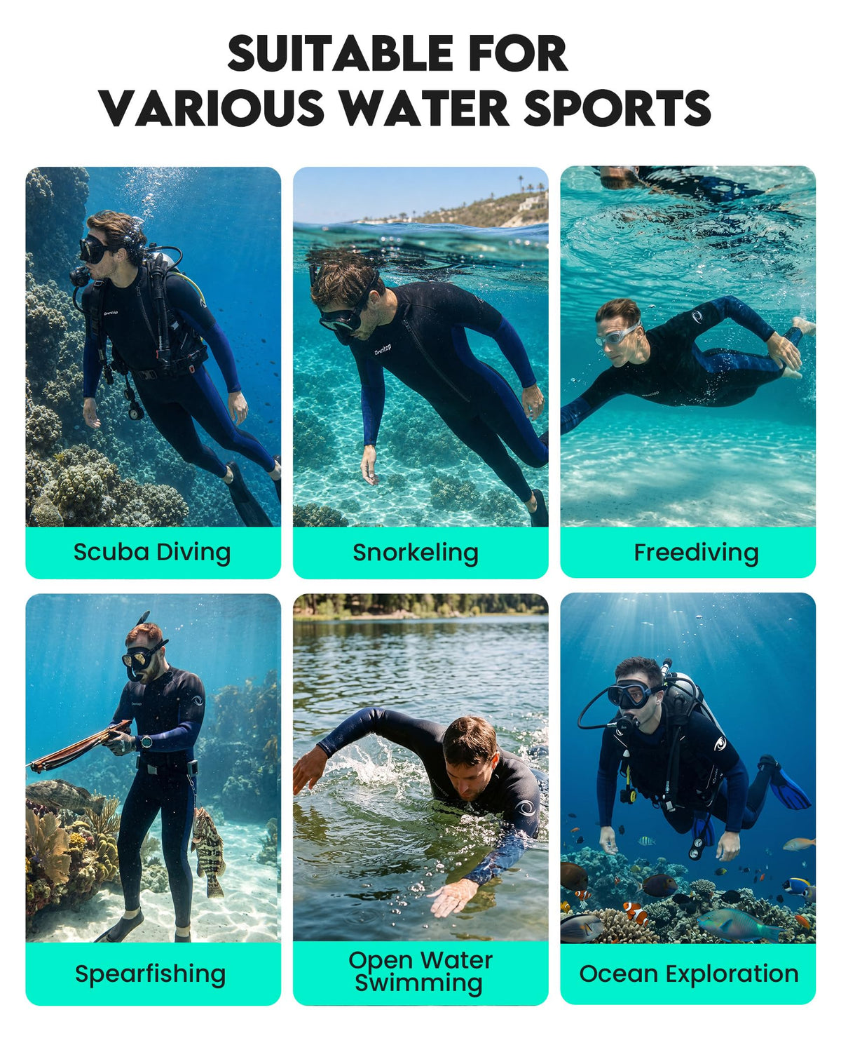 Men’s 5mm Full Body Neoprene Wetsuit
