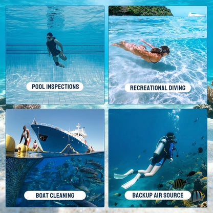 Mini Scuba Tank with Pump for Underwater Exploration