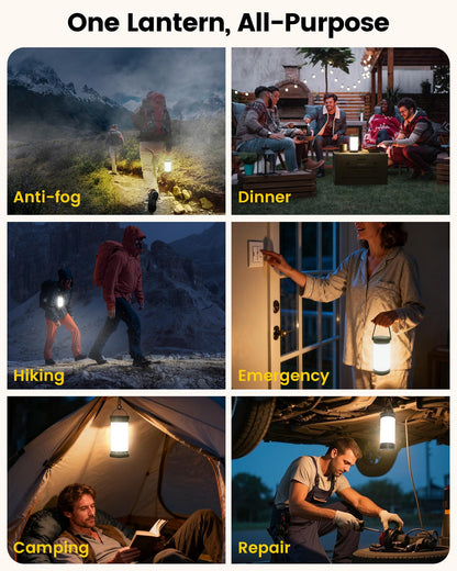 Rechargeable LED Camping Lantern With 5000mAh Battery