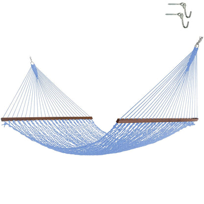 DuraCord Rope Hammock with Tree Hooks & Chains