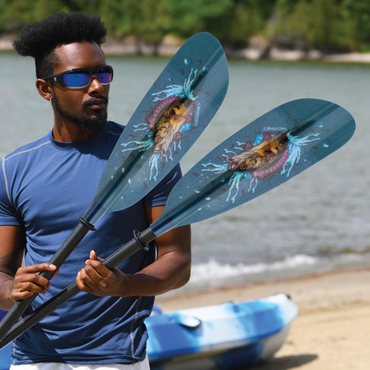 Adjustable Carbon Fiber Kayak Paddle