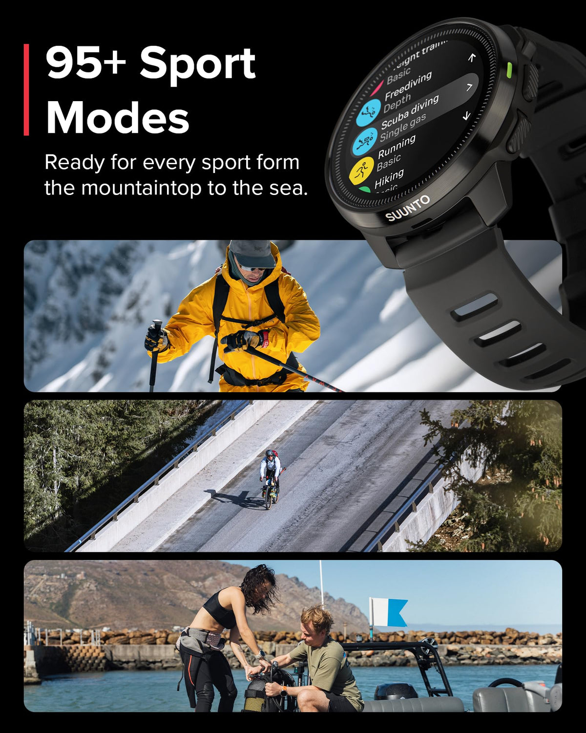 GPS Dive Computer Watch with AMOLED Display & Maps