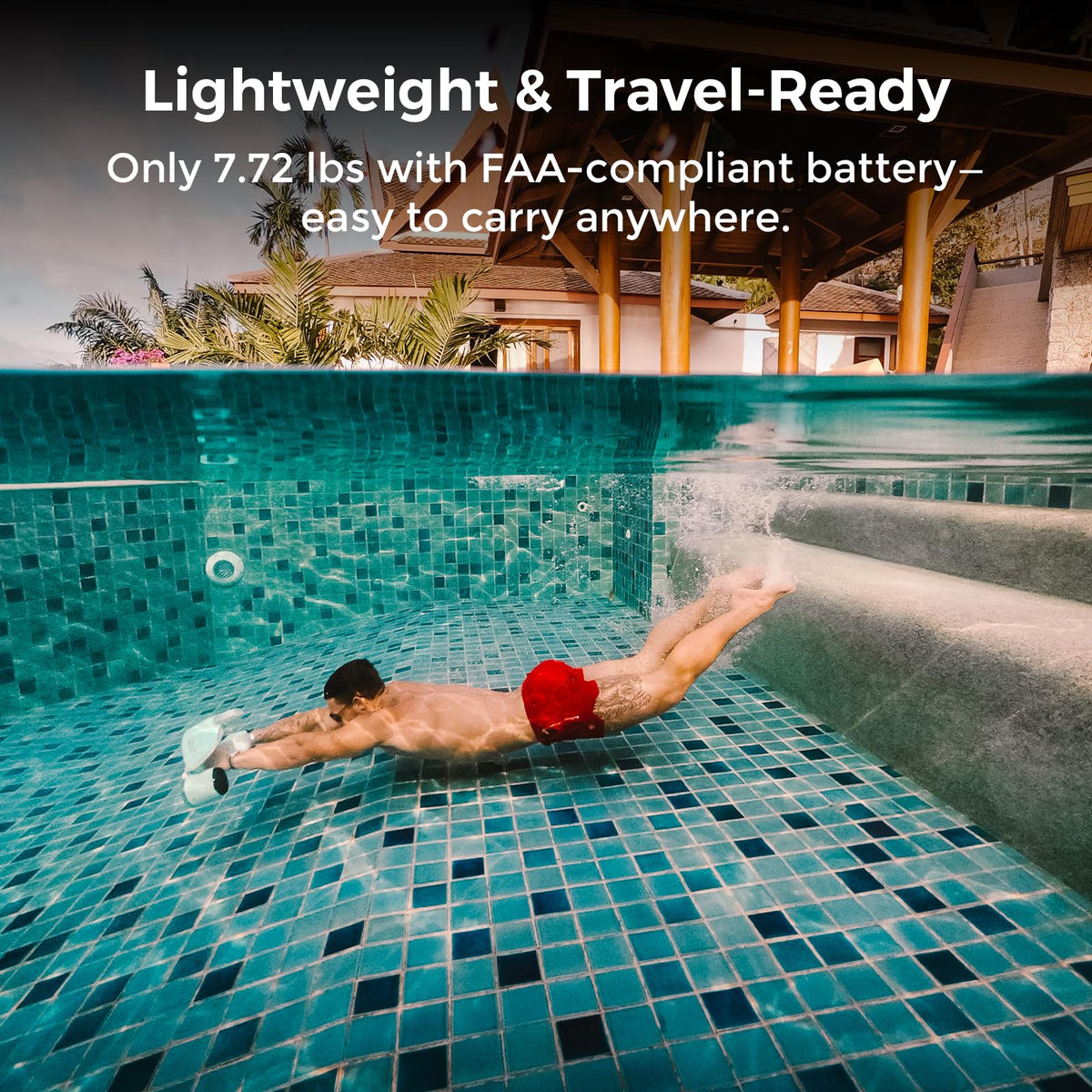 Underwater Scooter with Dual Motors & Camera Mount