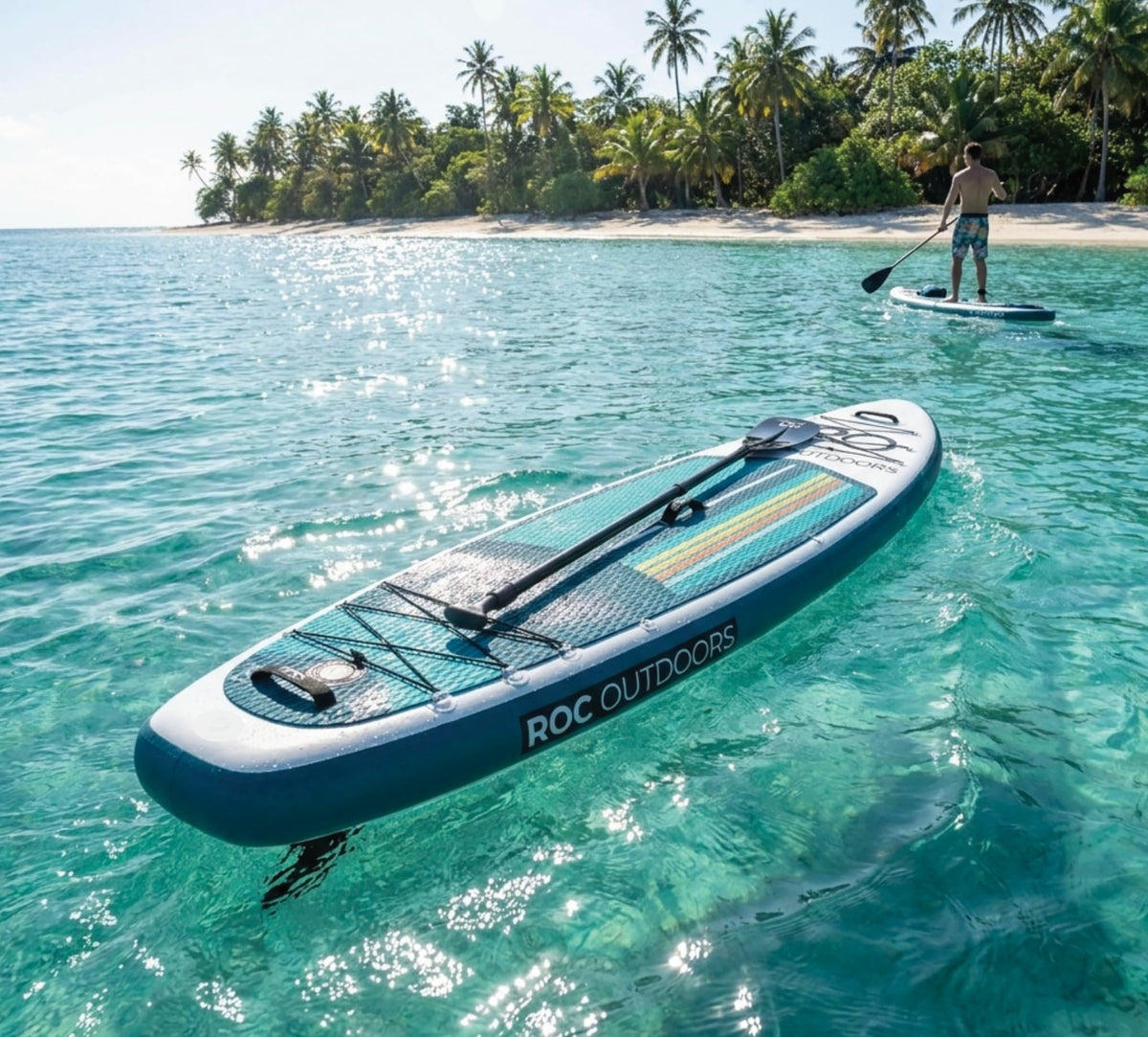 Inflatable Stand Up Paddle Board With Non-Slip Deck