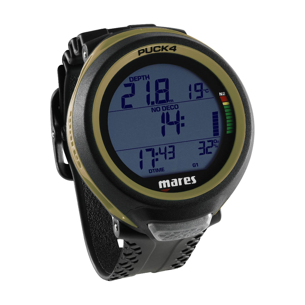 Wrist Dive Computer with One-Button Control