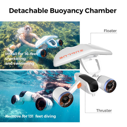 Underwater Scooter with Dual Motors & Camera Mount