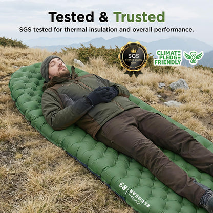 Insulated Camping Sleeping Pad with 9 R-Value