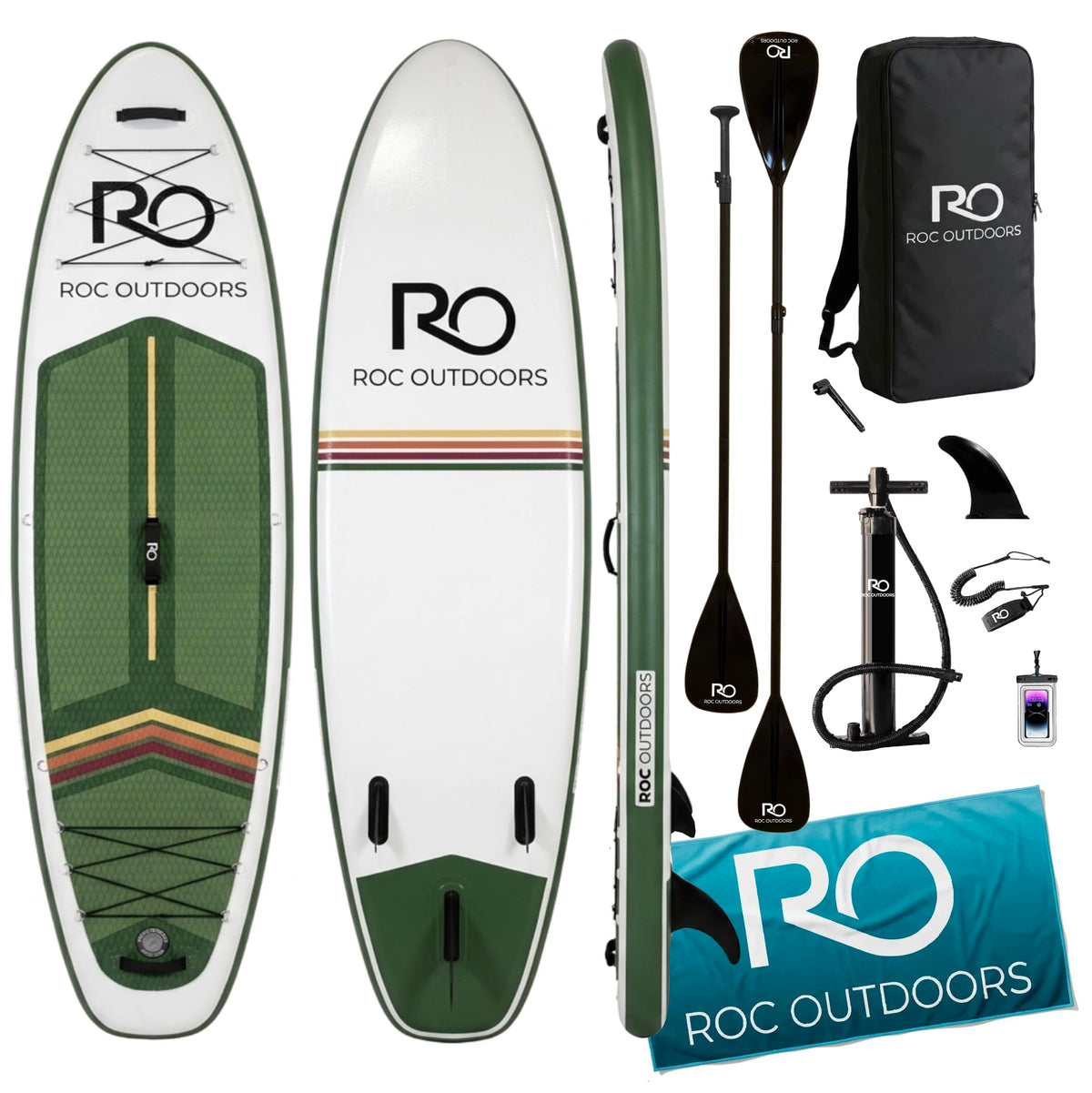 Inflatable Stand Up Paddle Board With Non-Slip Deck
