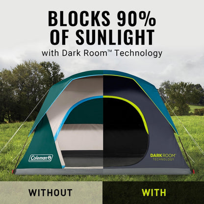 Dark Room Camping Tent with Rainfly & Quick Setup