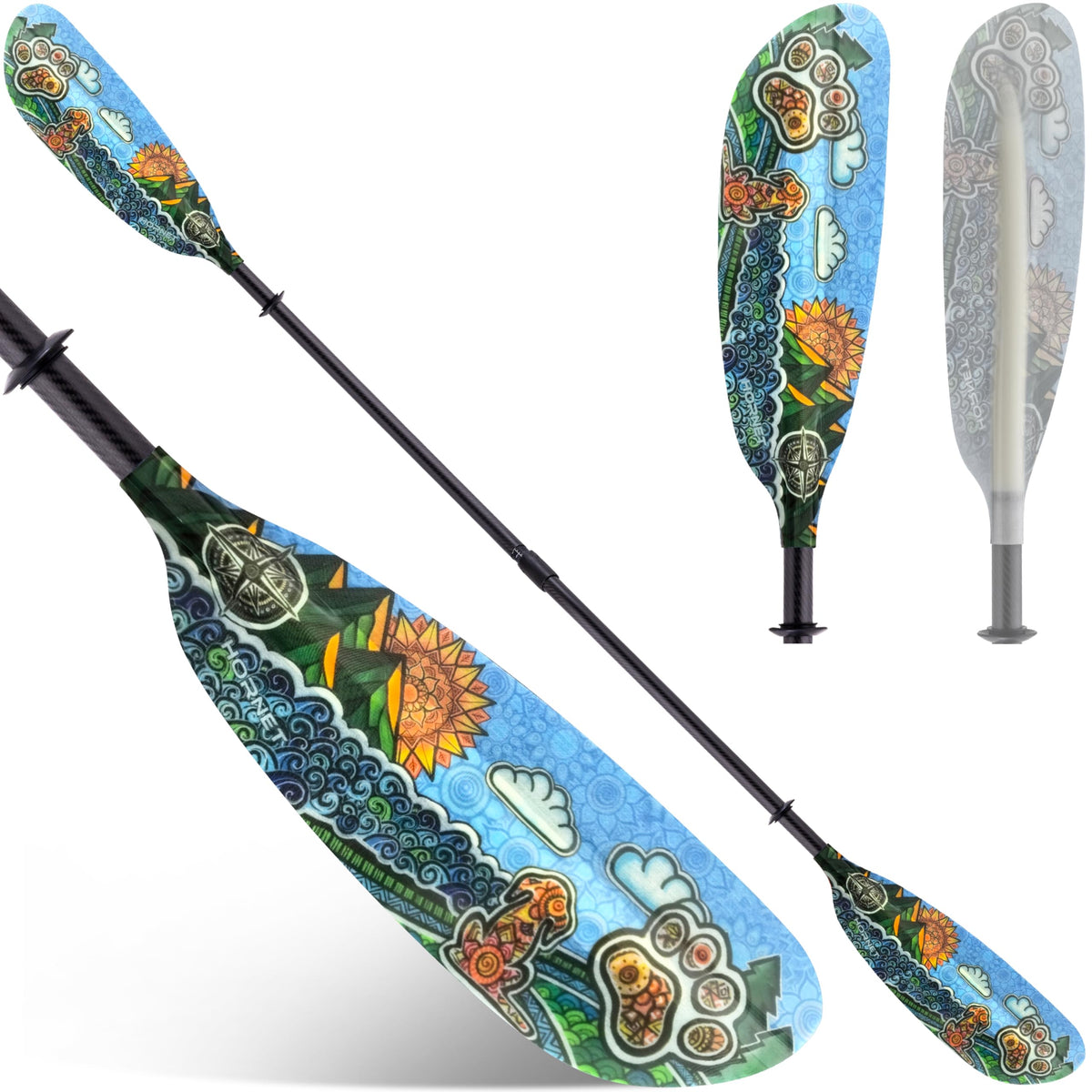 Adjustable Carbon Fiber Kayak Paddle