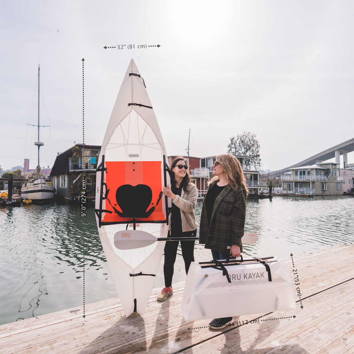 Foldable Kayak for Lakes & Rivers, Lightweight Design