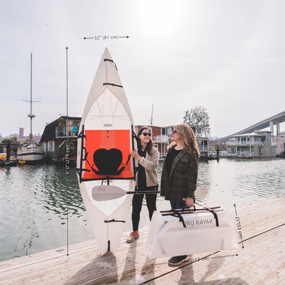 Foldable Kayak for Lakes & Rivers, Lightweight Design