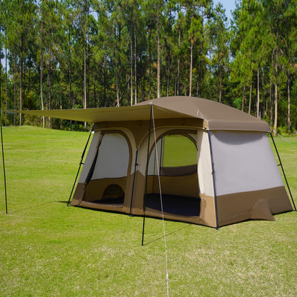 3–4 Person Camping Tent with Extended Vestibule
