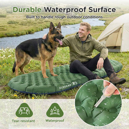 Insulated Camping Sleeping Pad with 9 R-Value
