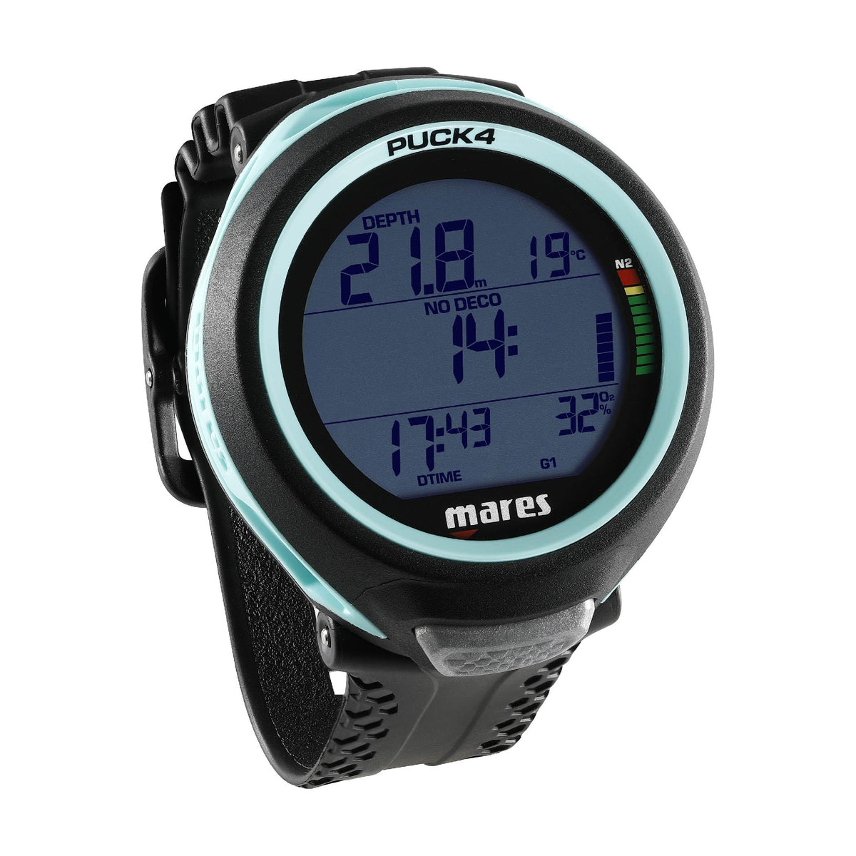 Wrist Dive Computer with One-Button Control