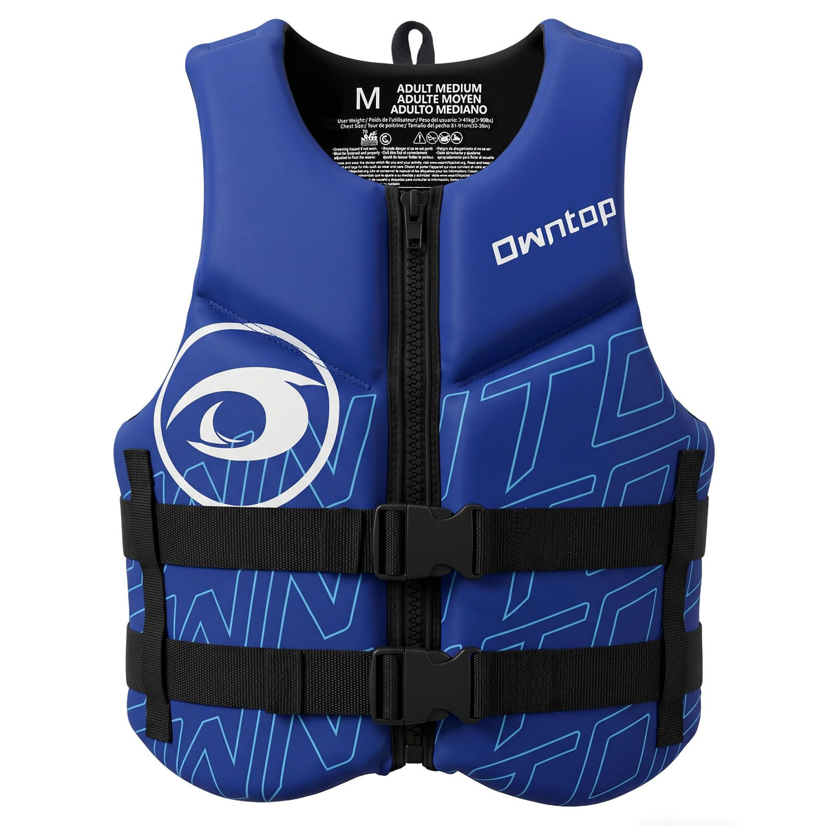 Adult Neoprene Swim Vest with Adjustable Buckles