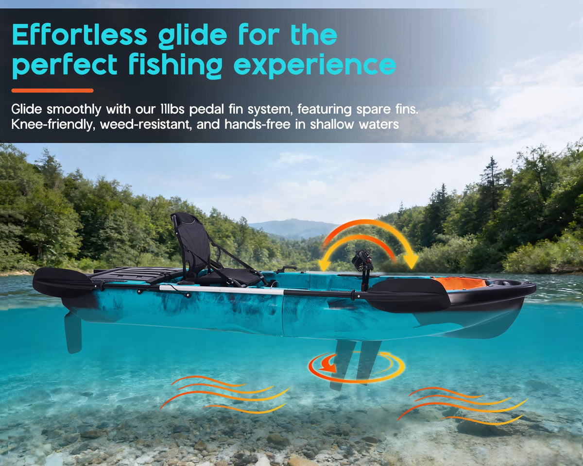 Modular Fishing Kayak with Pedal Drive System