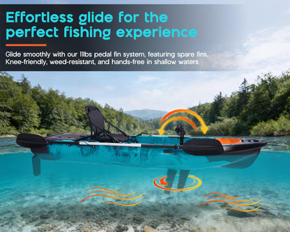 Modular Fishing Kayak with Pedal Drive System