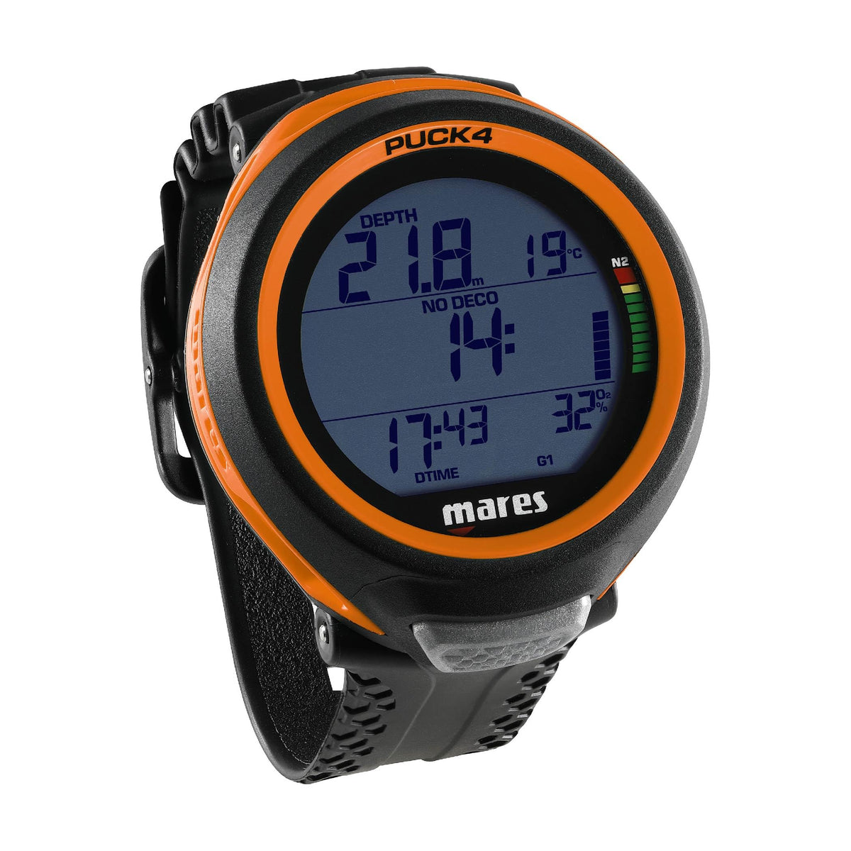 Wrist Dive Computer with One-Button Control