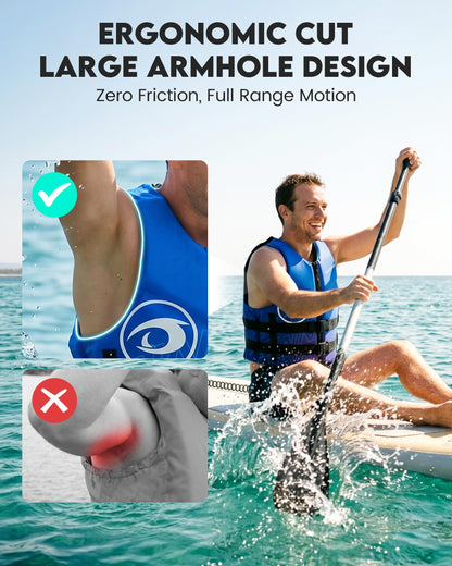 Adult Neoprene Swim Vest with Adjustable Buckles