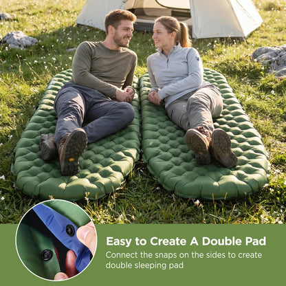 Insulated Camping Sleeping Pad with 9 R-Value