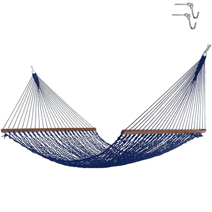 DuraCord Rope Hammock with Tree Hooks & Chains